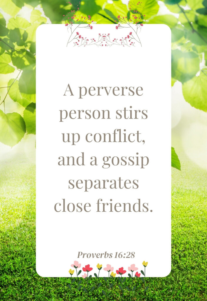 Quote on Proverbs 16:28